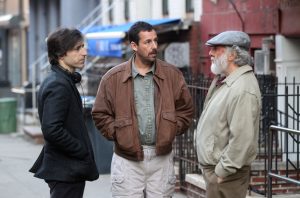 Noah Baumbach dirige Sandler e Dustin Hoffman (de barba) em 
