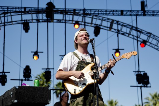 Canadian singer and musician Mac DeMarco performs at the Coachella Music Festival in Indio, Calif., April 12, 2015. (Kendrick Brinson/The New York Times)