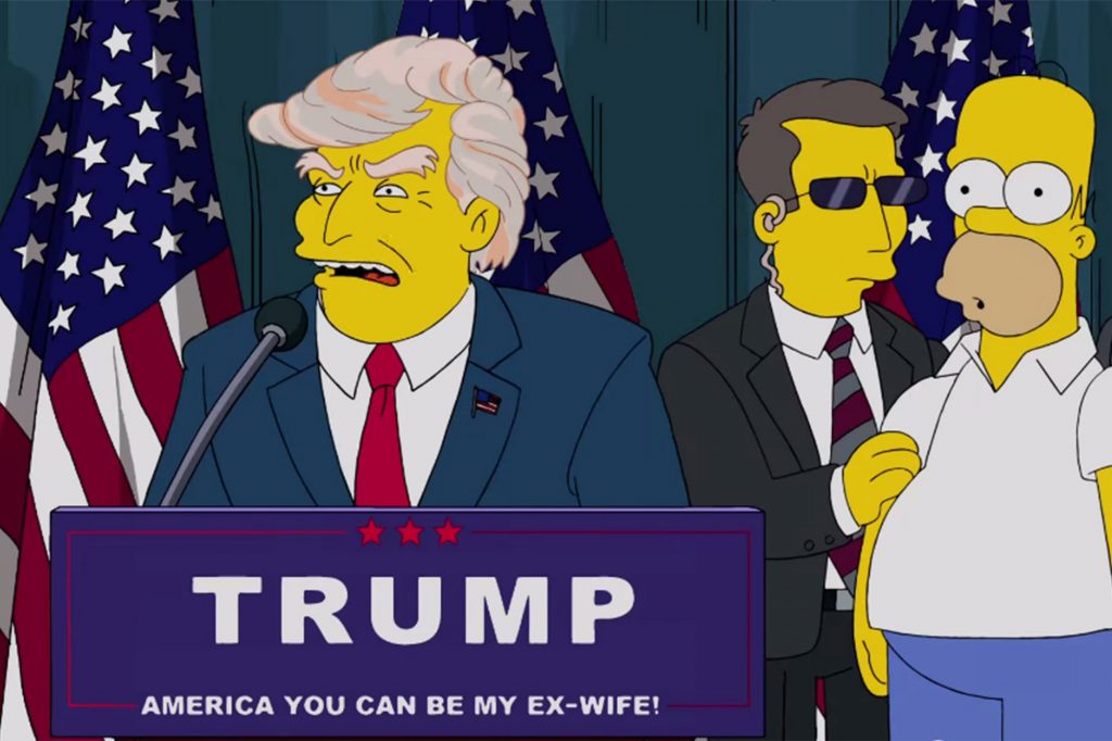 Donald Trump como personagem da série 'Os Simpsons' 