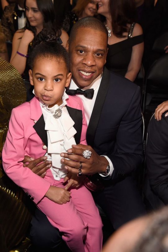 Blue Ivy e o pai, Jay Z. Foto: Reprodução