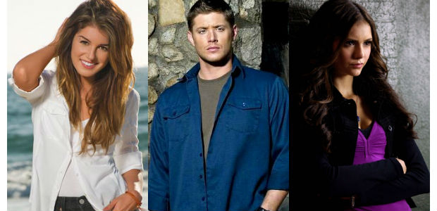 Shenae Grimes (90210), Jensen Ackles (Supernatural) e Nina Dobrev (The Vampire Diaries)