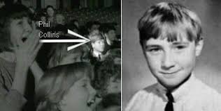 Collins aos 13 anos, como figurante no filme "A Hard Day's Night".