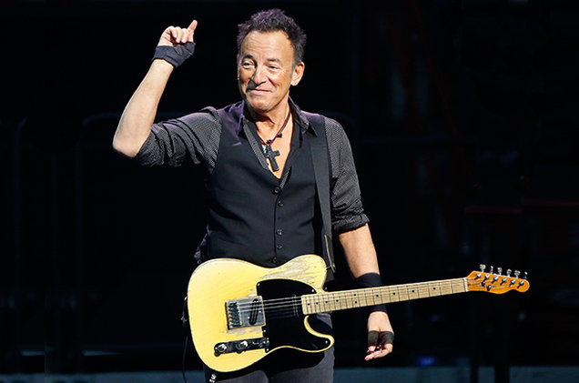 Bruce Springsteen e sua velha Fender Telecaster